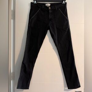 Ba&sh Sally Blackstone Lady Pants w Stud Detail